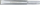 Daltë King Tony Ribbed Chisel 21 x 150mm, çelik i farktum, krom, argjendtë