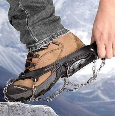 Crampons Trizand, nr. 36-40, me thumba çeliku, ngjyrë e zezë