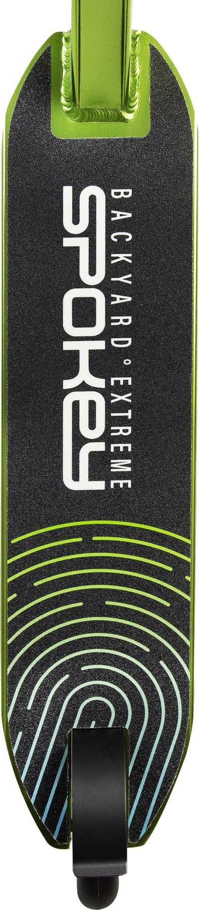 Trotinet freestyle Spokey Backyard Extreme, trup metalik, platformë antirrëshqitëse, jeshil