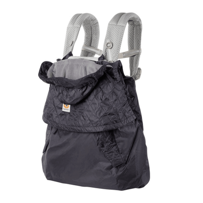Mbulesë dimërore për mbajtëse Ergobaby All Weather Cover, rezistente ndaj shiut, me kapuç, ngjyrë charcoal