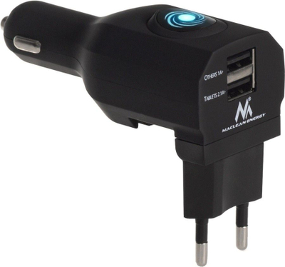Karikues universal për makinë/shpi Macelan MCE127, 2.1A, 2xUSB, i zi