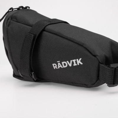 Торба за седиште за велосипед Radvik Radoc, 1L, рефлектирачки елемент, црна