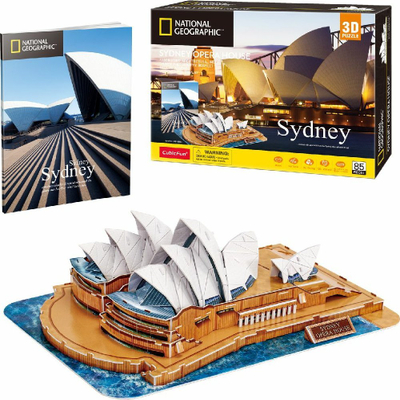 Puzzle 3D National Geographic Kids Sydney Opera House, 86 copa, për kalamaj