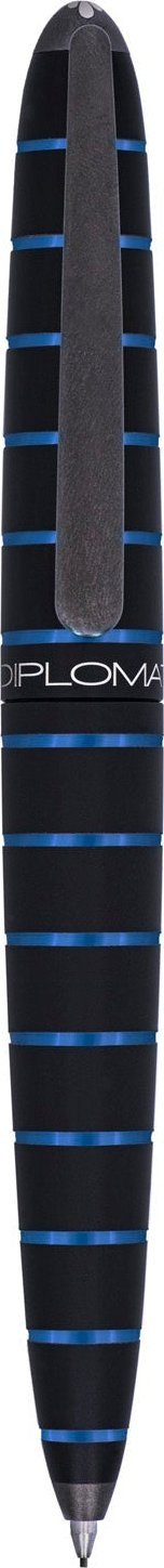 Механичко пенкало Diplomat Elox Ring, 0.7mm, алуминиум, црно темно сино