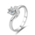 Unazë Beneto Silver AGG345, argjend, me zircon