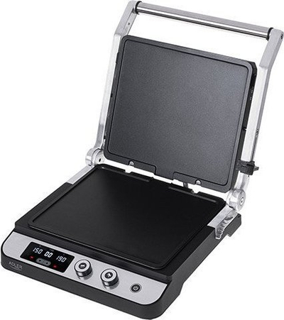 Grill elektrik Adler AD 3059, 3000W, pllaka Teflon jo-ngjitëse, i zi