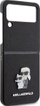 Mbulesë telefoni Karl Lagerfeld Saffiano Karl &amp; Choupette, për Samsung Galaxy Z Flip4, lëkurë ekologjike, e zezë