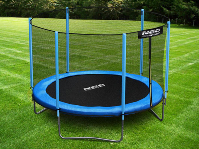 Trampolinë kopshti Neo-Sport me rrjetë të jashtme, 312 cm