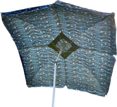 Çadër plazhi Saska Garden, 180cm, mbrojtje UV50, blu deti