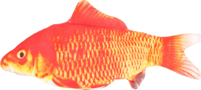 Електронска играчка за мачки Flamingo Flounder Fish, со подвижен опаш, со катнип, портокалова