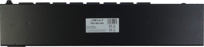 Njësi PDU Inter-Tech SW-1081, 8 dalje IEC C13, menaxhim Ethernet, e zezë