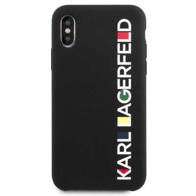 Mbulesë telefoni Karl Lagerfeld Glossy Bauhaus për iPhone X/XS, TPU, e zezë