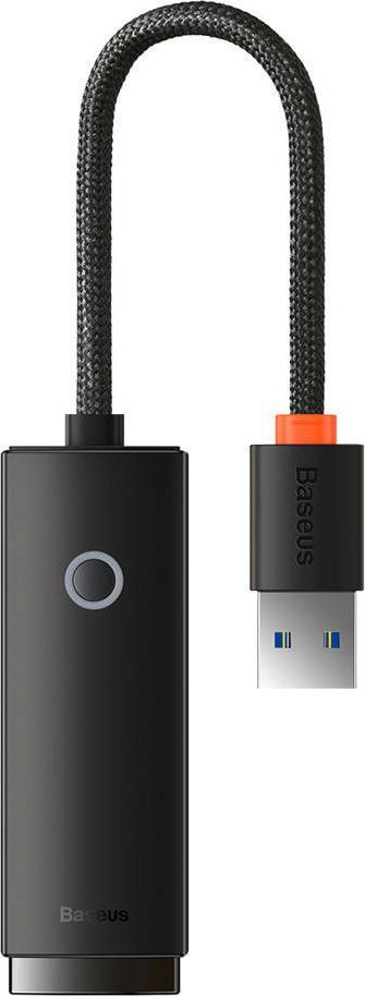 Adapter rrjeti Baseus WKQX000202, USB A në RJ45, 1000Mbps, i zi