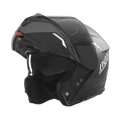 Helmetë moto Nox N968 Ultra, flip up me vizor, XXL, e zezë e bardhë mat
