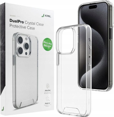 Mbulesë telefoni JCPal DualPro për iPhone 15 Pro Max, mbrojtëse, transparente