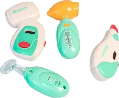 Set lodër mjekësor Woopie Little Doctor, me valixhe, me dritë dhe tinguj, ngjyrë turkeze
