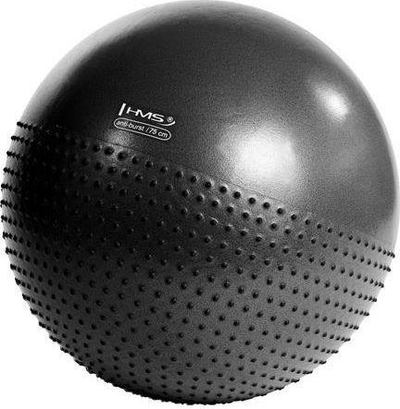Топ за теретана HMS YB03, 75 см, темно сив
