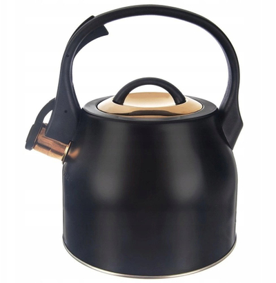 Çajnik Orion Teapot, 3L, me bilbil, çelik inox, rose gold