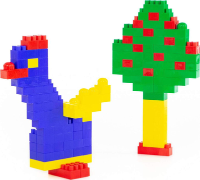Lodra ndërtuese Polesie Basic Building Blocks Super Mix, 240 copa, shumëngjyrëshe, në qese