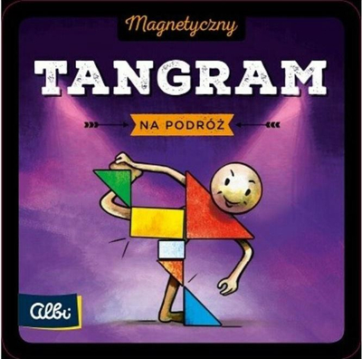 Loja magnetike ALBI Tangram, për kalamoj dhe të rritun, shumëngjyrëshe