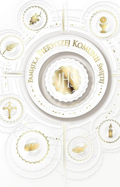 Честитка Occasional Card Communion KP19, за Првата Причест, со плик, бела