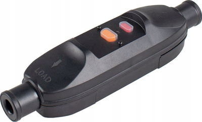 Ndërprerës ndërmjetës As Schwabe 45223, PRCD, 230V, IP55, i zi