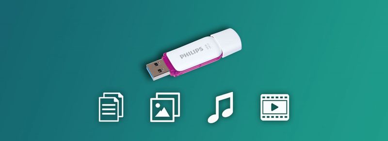 USB 3.0 Flash Drive Philips, 64GB Snow Edition