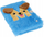 Ditari me bllokim STARPAK Plush M, me çelës, blu me ndriçim