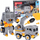 Lodër robot eskavator XL DIY Engineering ZA4704, 2 në 1, për kalamaj 3+, gri portokalli