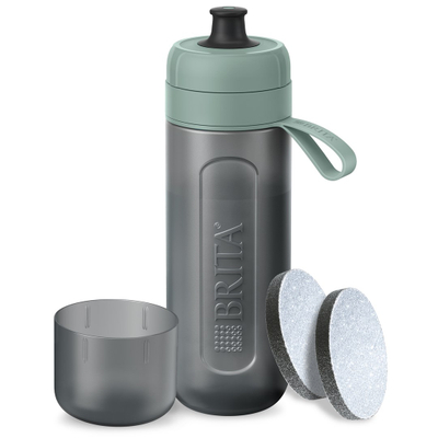 Shishe uji me filter Brita Sports Active, 600 ml, me MicroDisc, jeshile e errët