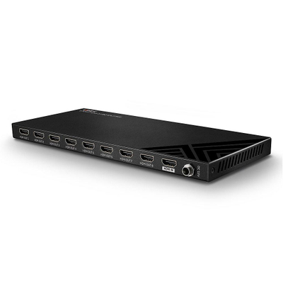 Ndarës videosi HDMI Lindy 38237, 1 në 8, 4K, i zi