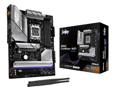 Матична плоча Asrock B850 LiveMixer WiFi, AMD B850, Лежиште AM5, ATX