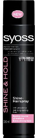 Llak flokësh Schwarzkopf Syoss Shine & Hold Extra Strong Shine, 300 ml