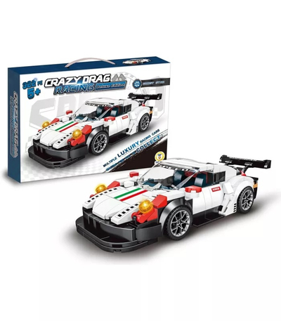 Teo Loder Click Clack Set Ndertimi Racing Car 322 Pjese