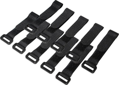 Set rripash për kabllo LogiLink KAB0056, Velcro, 10 copë, të zinj