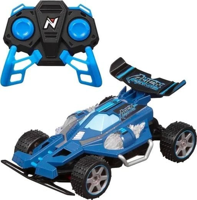 Makinë lodër me telekomandë Race Buggies Alien Panic, shkalla 1:18, LED, blu