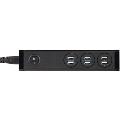 Kabllo vazhduese Hama me 6 porte USB, 2.4A, 1A, 121966