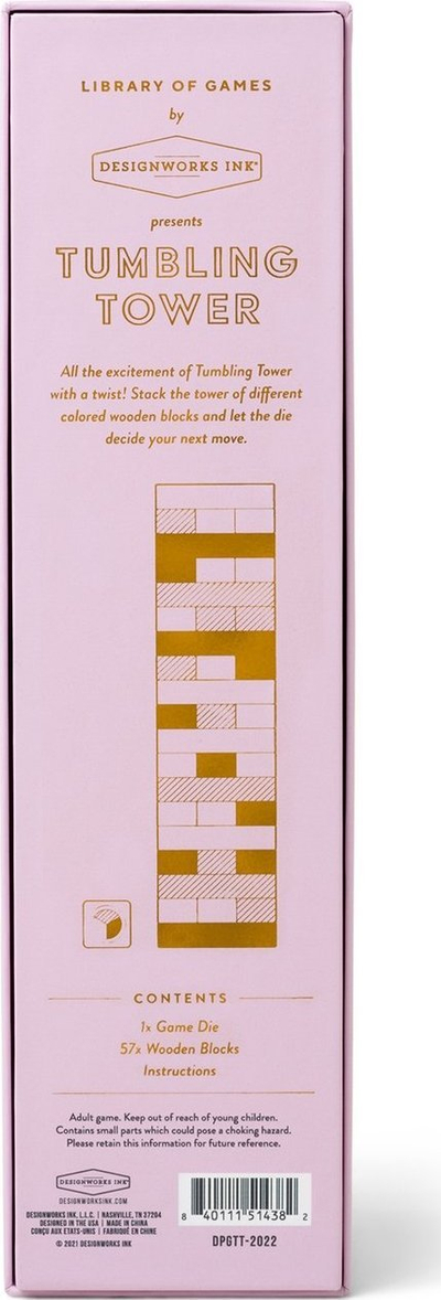 Loja me Kullë Druri Designworks Ink Tumbling Tower, blloqe me ngjyra pastel