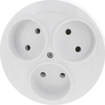 Prizë trefishe Timex OPAL PT-35 Op, 250V 16A, IP20, e bardhë