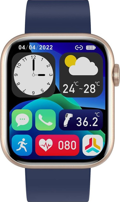 Orë inteligjente Gravity GT3-4, ekran 1.85", Bluetooth, blu e errët