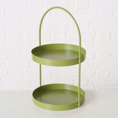 Etagere Boltze Joko, 45cm, me 2 kate, jeshile