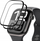Mbrojtës ekrani Wozinsky Full Glue për Apple Watch Series 10 42mm, xham i kalit, kornizë e zezë