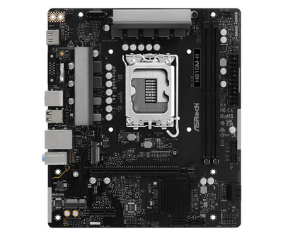 Pllakë amë ASRock H810M-H, Micro ATX, DDR5, e zezë