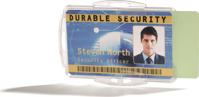 Kuti për karta ID Durable 891919, për dy karta 54 x 85 mm, set 10 copë, transparente
