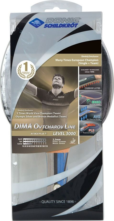 Raketë ping pong Donic Ovtcharov Line 3000, 2.3mm, ofensive, shumëngjyrëshe