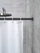 Shufër perde dushi WENKO Luz, teleskopike 70-115 cm, alumin inox, argjend
