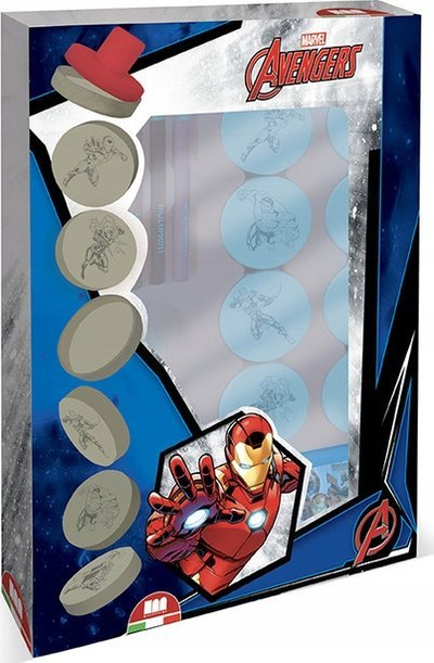 Set vulash dhe markerësh Multiprint Avengers, për kalamaj, shumëngjyrësh