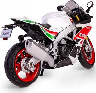 Model motori Daff RMZ Aprilia RSV4 RR 2020, shkalla 1:12, Racing Sport, shumëngjyrësh