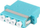 Adapter fibër optike LC UPC Quad MM OM3, 4 porta, ngjyrë turkeze