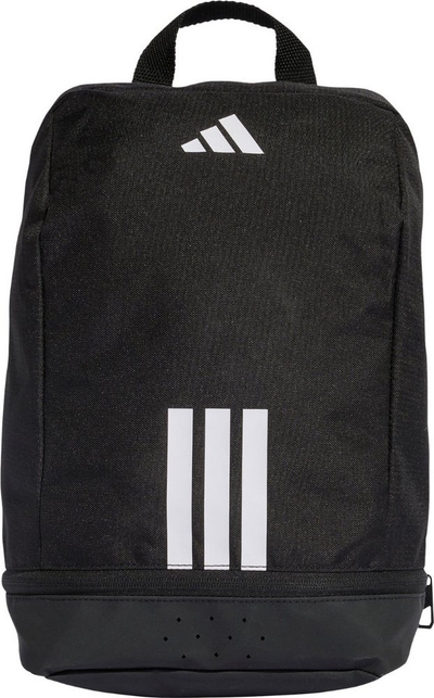 Торба за чевли Adidas Performance Tiro, надворешен џеб, рачка за носење, црна со бели детали